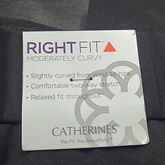 NWT Catherine's Right Fit® Pant (Moderately Curvy) Black - Picture 9 of 9